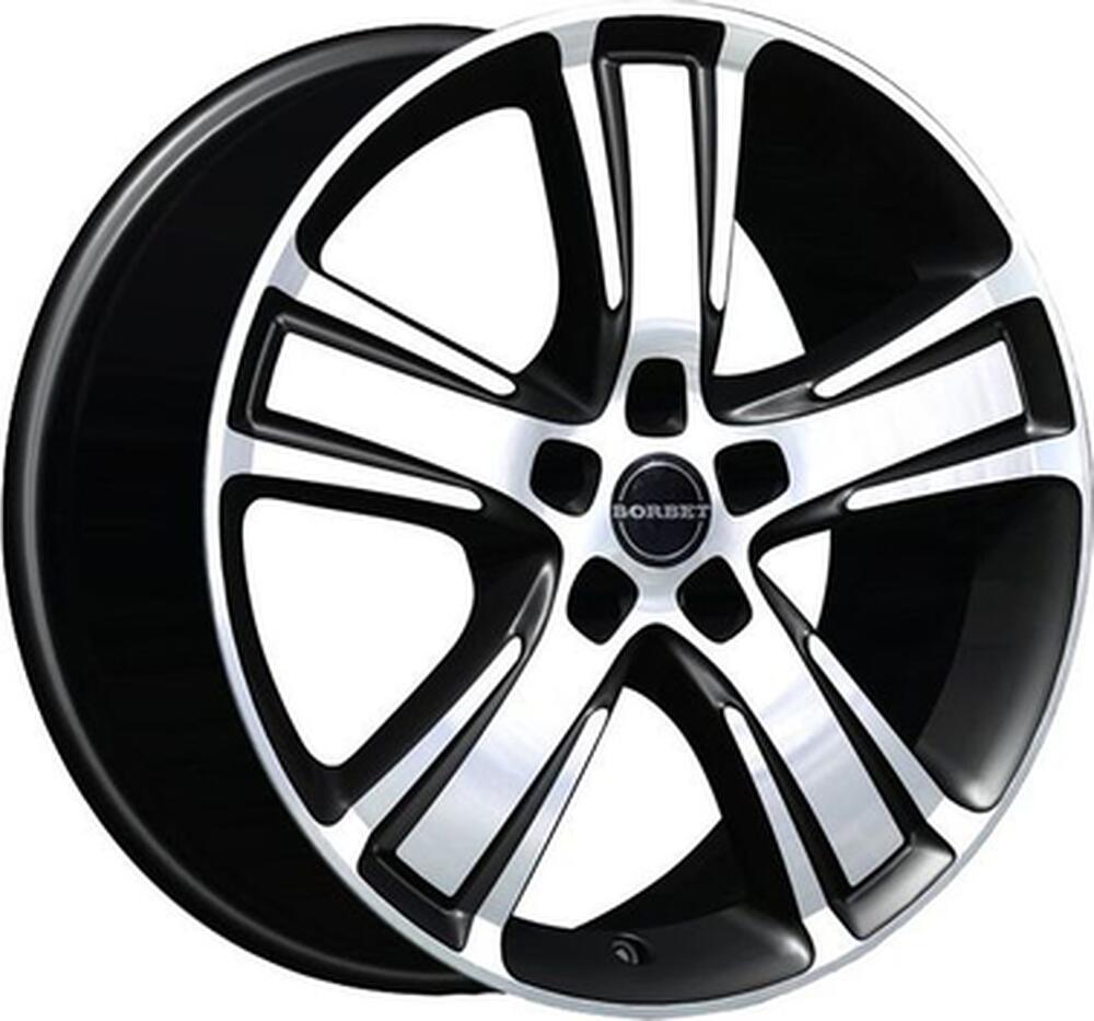 Borbet MA 8x18 5x108 ET 42 Dia 72.5 schwarz-poliert