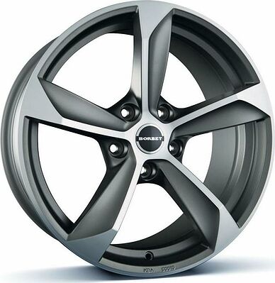 Borbet S 8x18 5x108 ET 45 Dia 72.5 Graphite Polished