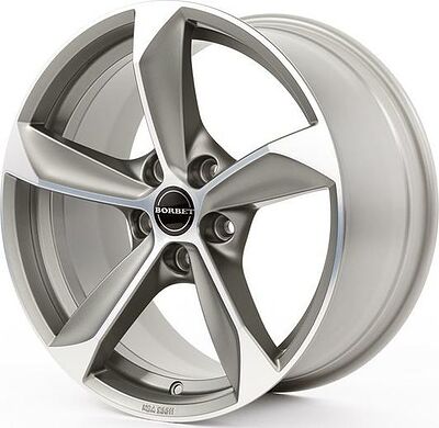 Borbet S 9x20 5x108 ET 40 Dia 63.4 Graphite polished matt