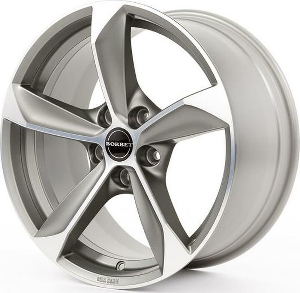 Borbet S 9x20 5x120 ET 40 Dia 74 Graphite polished matt
