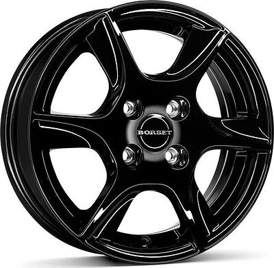 Borbet TL 6.5x16 5x114.3 ET 50 Dia 67.1 Black glossy