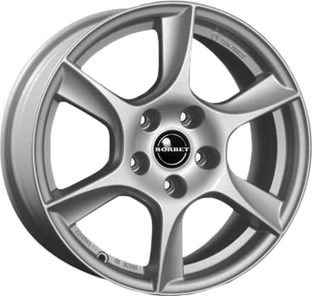 Borbet TL 6.5x16 5x114.3 ET 50 Dia 60.1 brilliant-silber