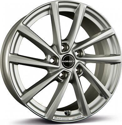 Borbet V 7x16 5x112 ET 48 Dia 66.5 silver
