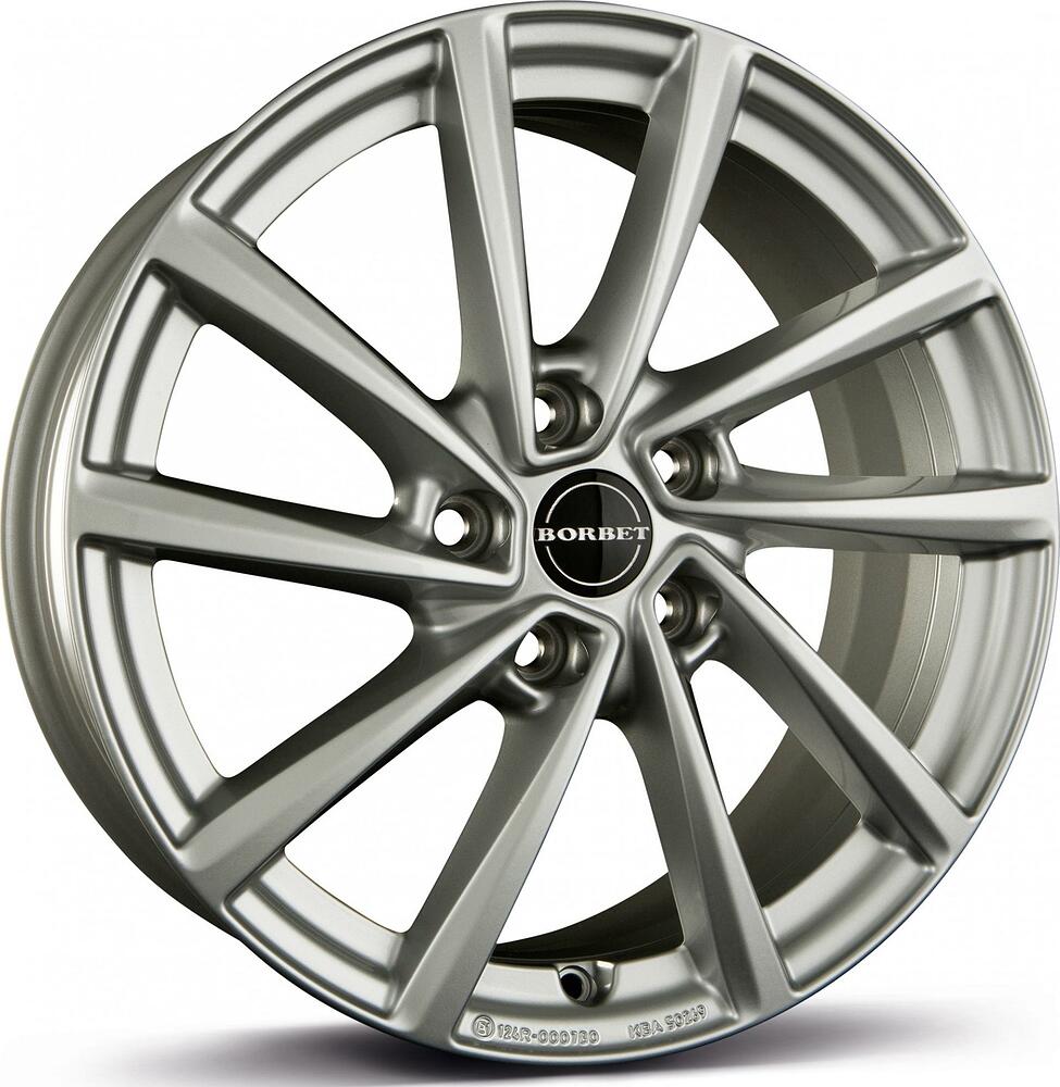 Borbet V 7x17 5x112 ET 47 Dia 66.6 silver