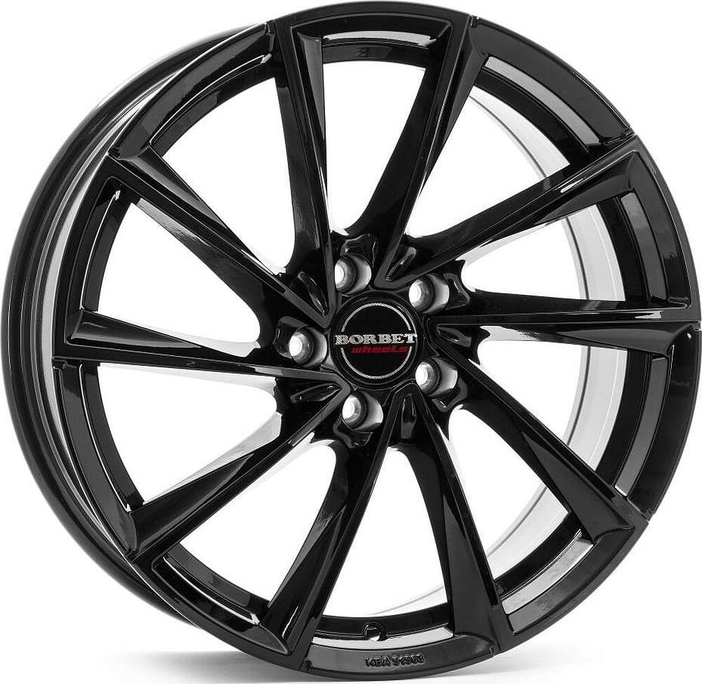 Borbet VTX 7.5x19 5x112 ET 30 Dia 66.5 Black Gloss