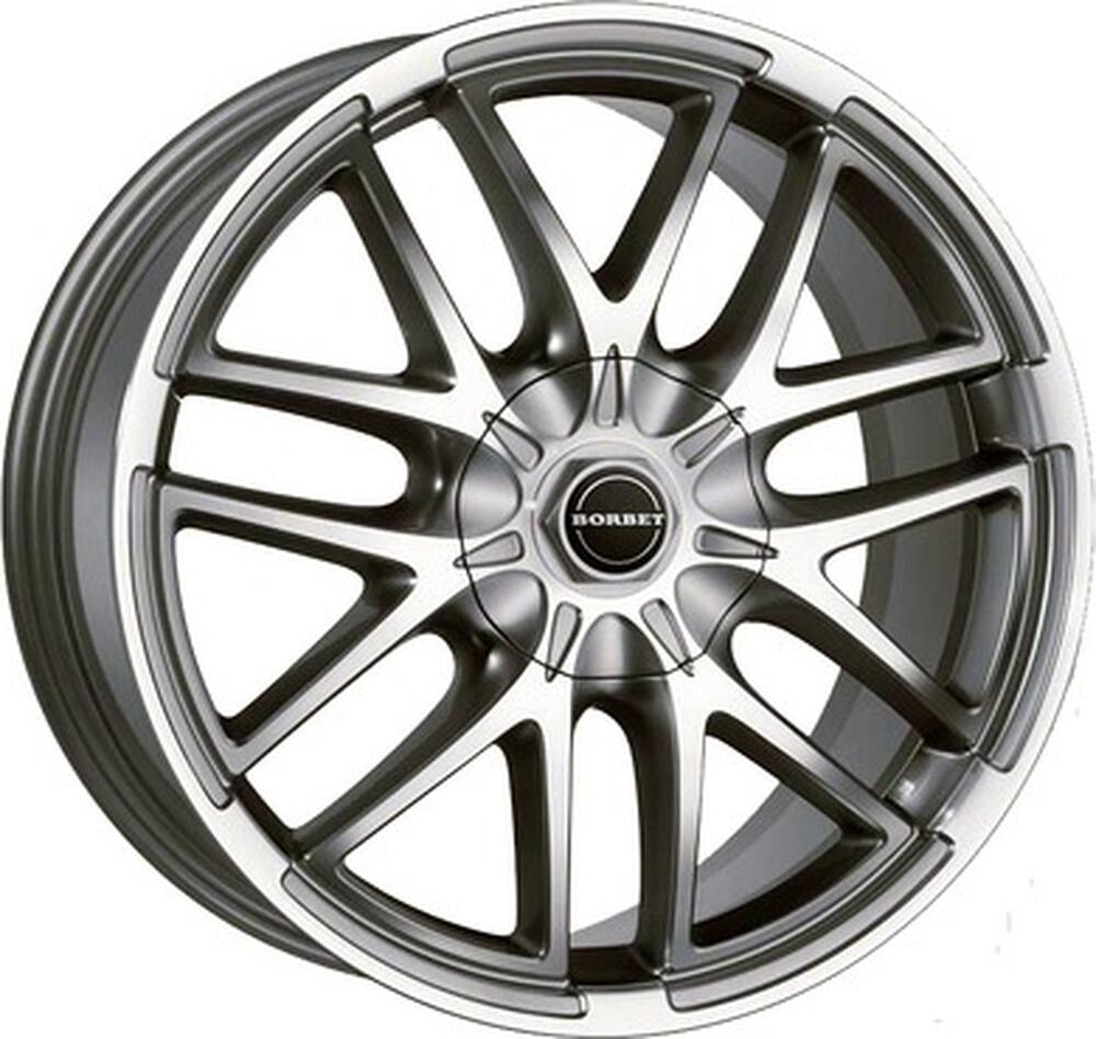 Borbet XA 9x20 5x120 ET 35 Dia 72.6 black chrome polished