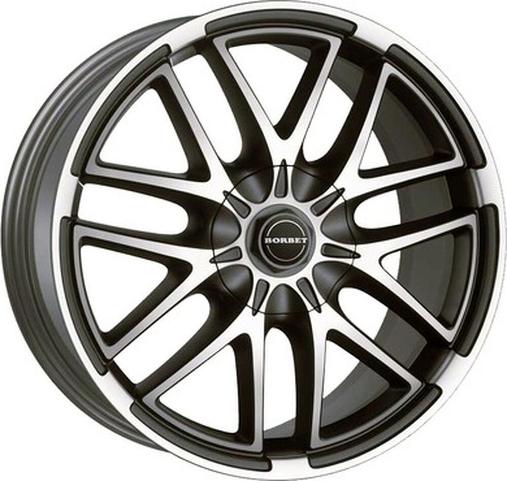 Borbet XA 9x20 5x120 ET 55 Dia 65.1 Mistral Anthrazit-Poliert Matt