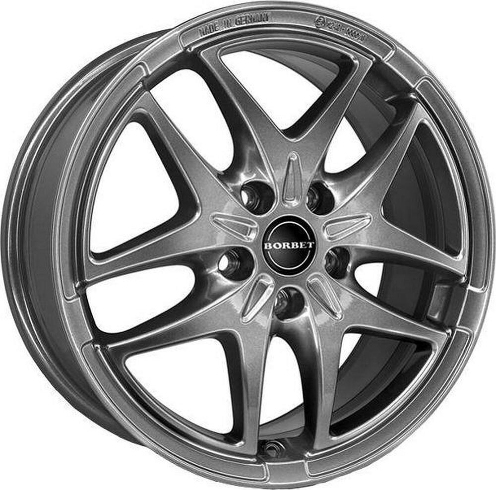 Borbet XB 6.5x16 5x112 ET 50 Dia 57.1 Schwarz polished