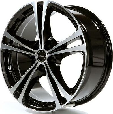Borbet XL 8x18 5x112 ET 35 Dia 72.5 black chrome poliert