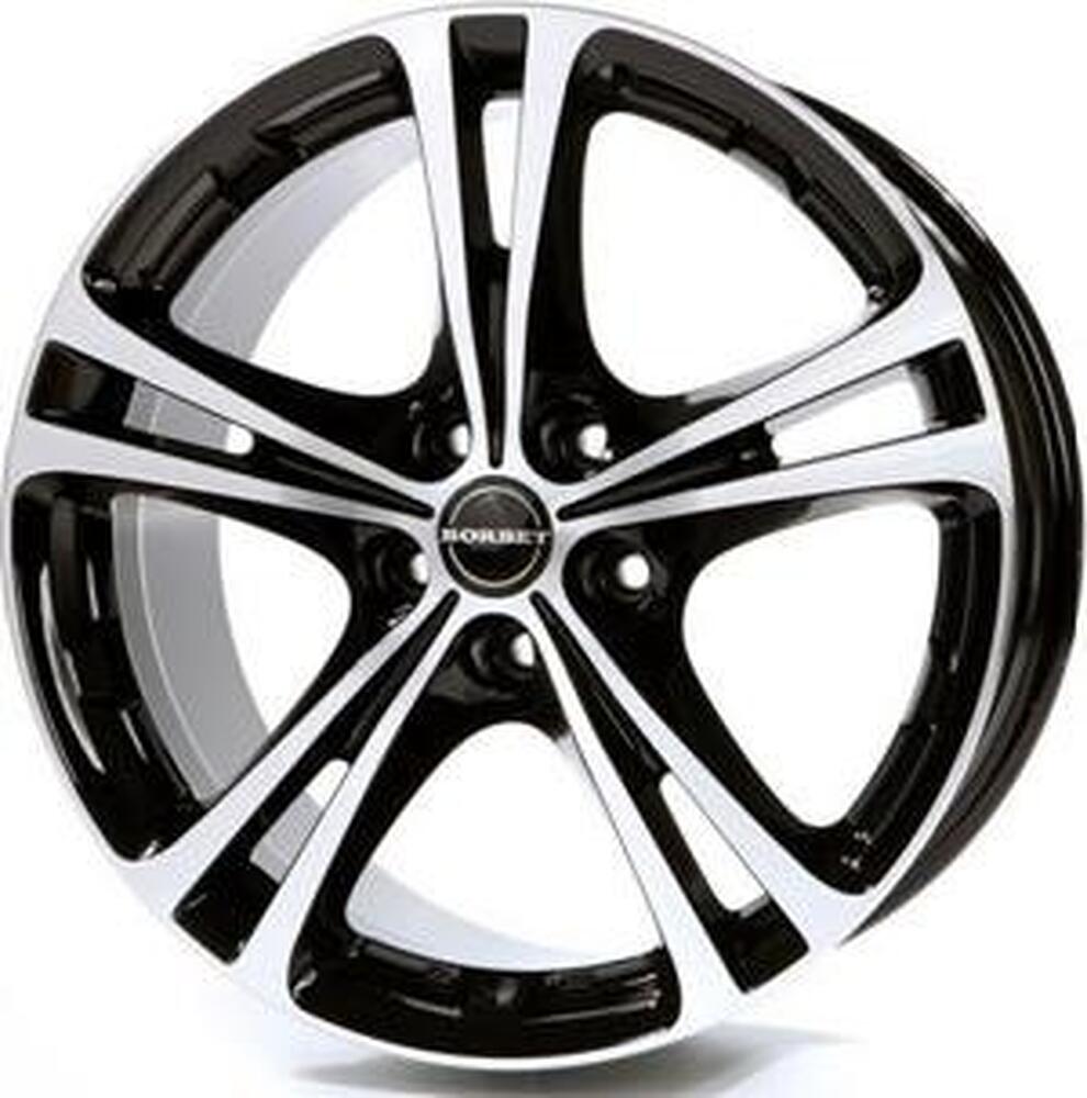 Borbet XL 7.5x17 5x114.3 ET 50 Dia 72.5 Black polished