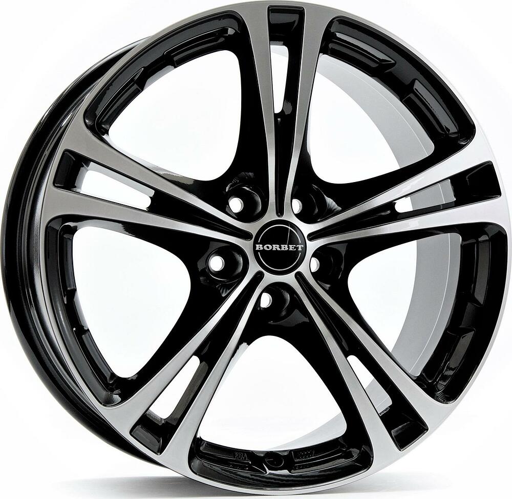 Borbet XL 8x18 5x114.3 ET 45 Dia 60.1 Schwarz polished