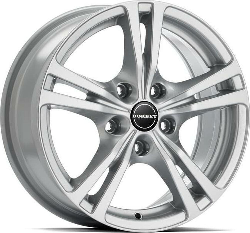 Borbet XLB 7x16 5x120 ET 42 Dia 72.5 Kristallsilber