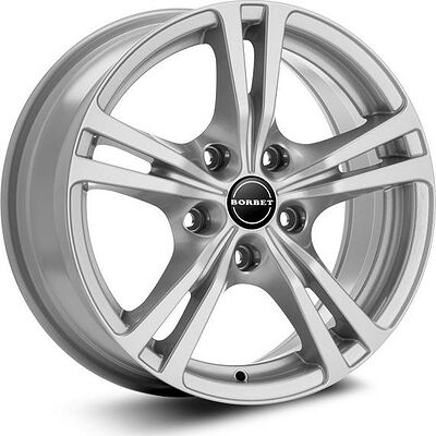 Borbet XLB 7x16 5x114.3 ET 48 Dia 67.1Crysta silver
