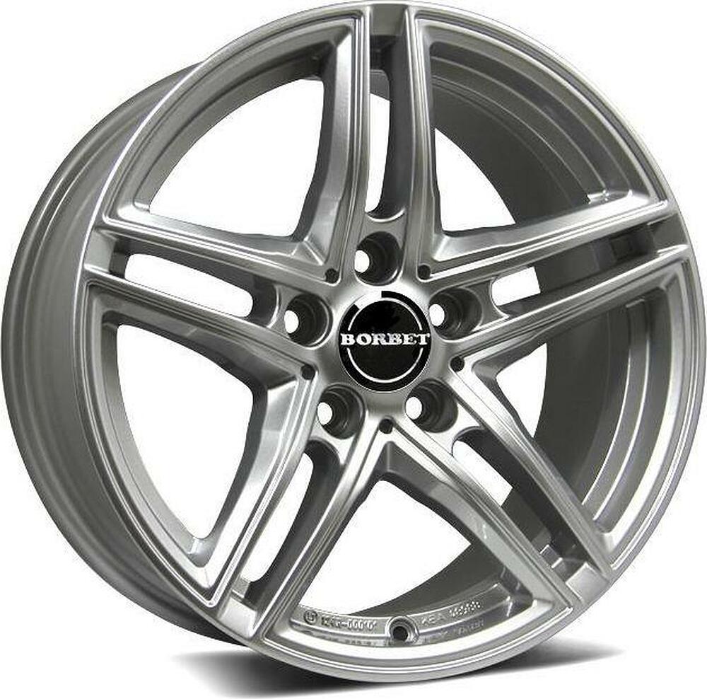 Borbet XR 8x17 5x120 ET 30 Dia 72.5 Brillantsilber MF