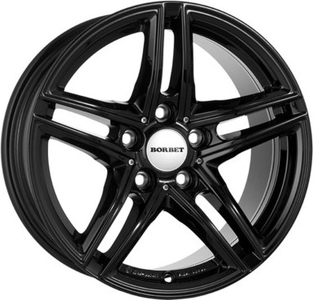 Borbet XR 7x16 5x120 ET 31 Dia 72.5 Schwarz glanez