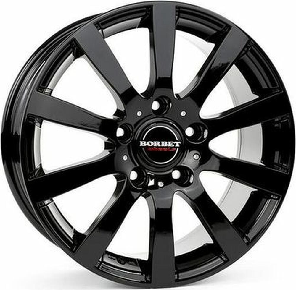 Borbet C2C 7.5x17 5x120 ET 45 Dia 65.1 Black glossy