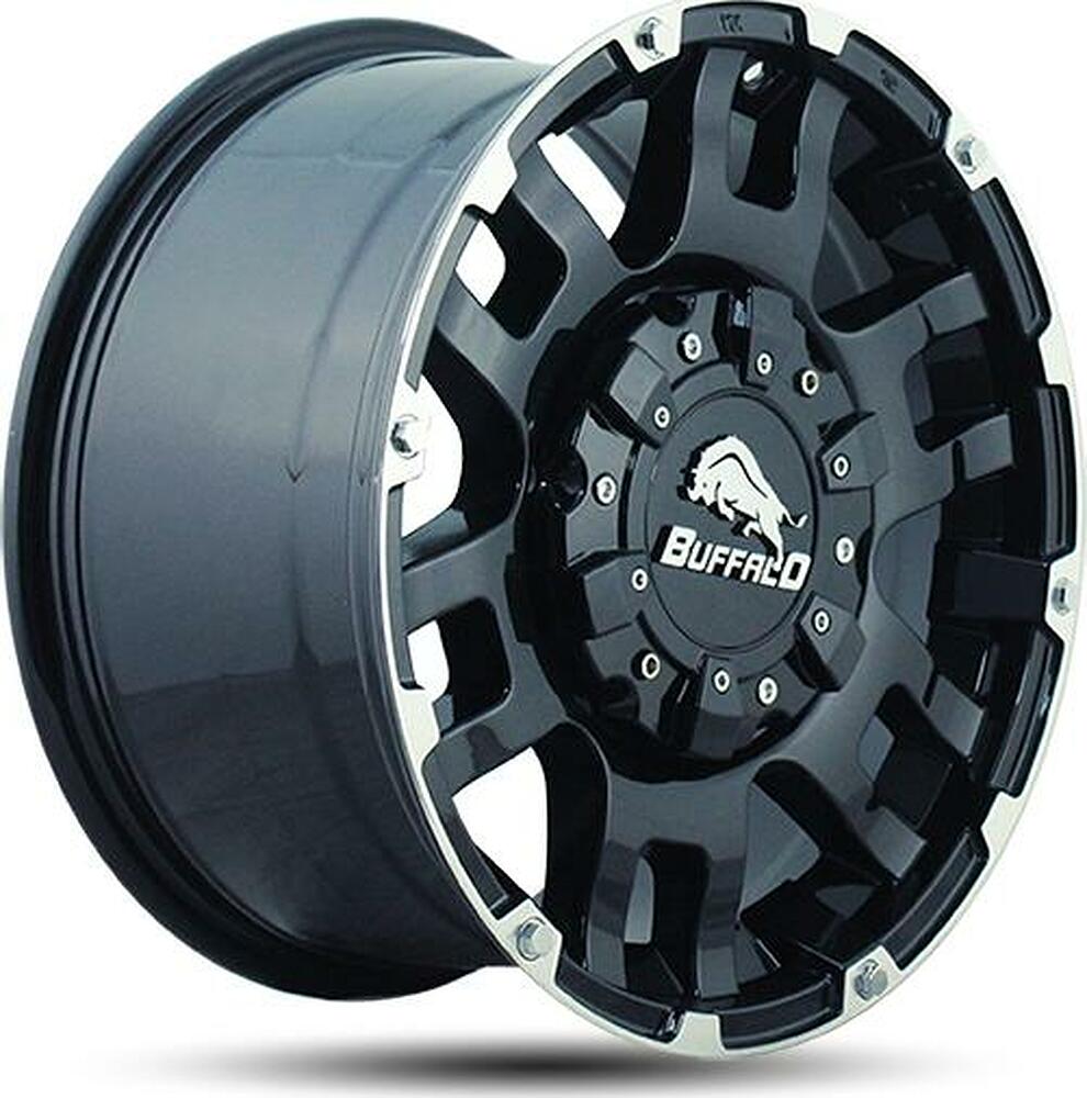 Buffalo BW-004 8.5x18 5x150 ET 25 Dia 110.1 gloss-black-machined-face