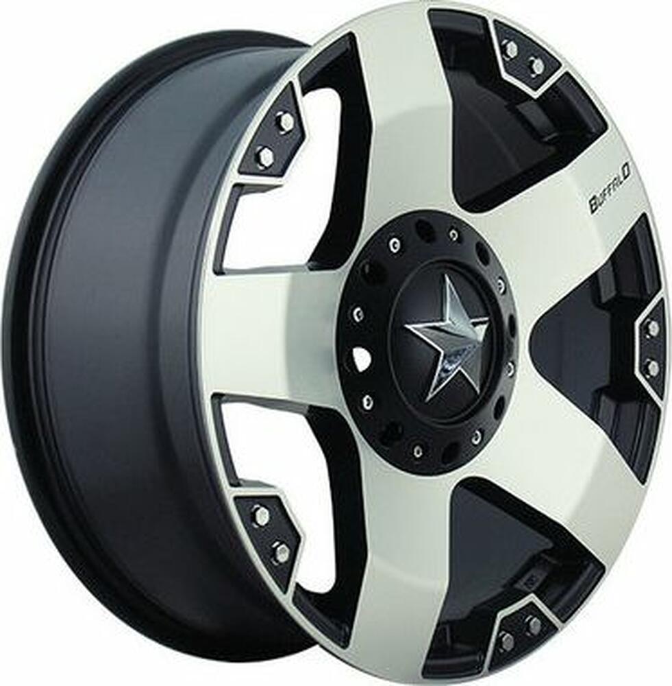 Buffalo BW-775 8.5x20 5x139.7 ET 10 Dia 110.5 Machined face w blk windows