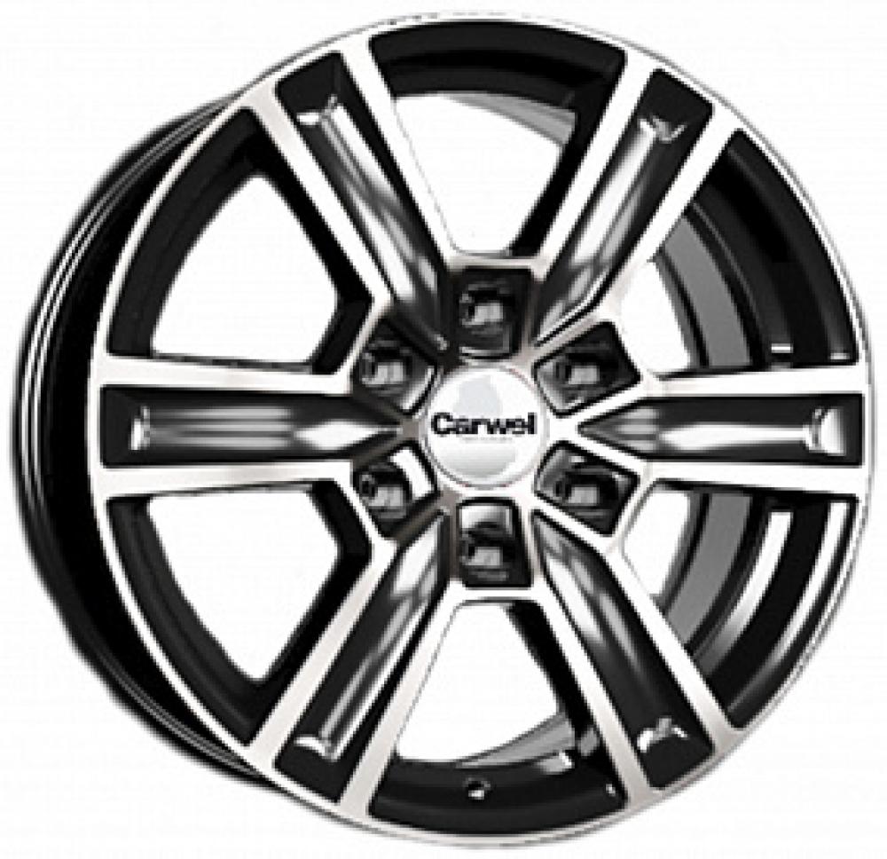 Carwel Пирос 7.5x17 6x139.7 ET 38 Dia 67.1 BK