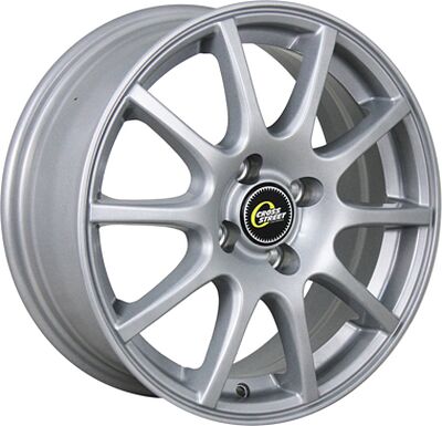 Cross Street CR-16 6x15 4x108 ET 47 Dia 63.4 silver
