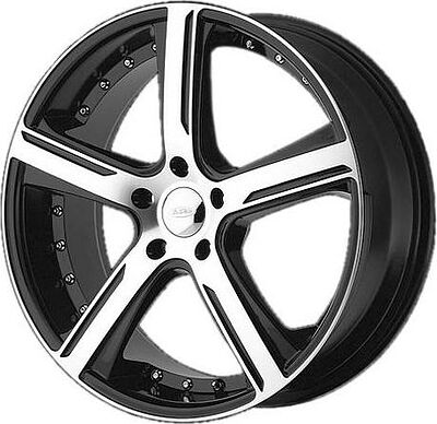Diamo DI37 Karat 8x18 5x112 ET 42 Dia 66.6 Black/Machined