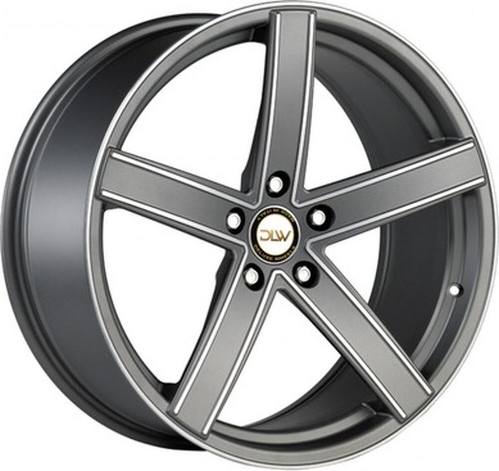 DLW UROS 8.5x19 5x120 ET 35 Dia 78.1 Black Matt Polish