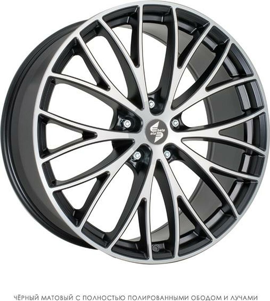 Eta Beta Piuma C 8x18 5x112 ET 40 Dia 66.6 White Shin Black Face