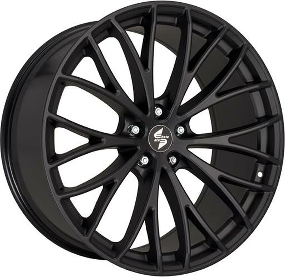 Eta Beta Piuma C 8x18 5x112 ET 40 Dia 66.6 White Shin Black Face
