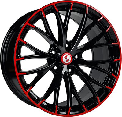 Eta Beta Piuma C 9x20 5x130 ET 48 Dia 71 Black Shiny Special Edition Red Spec