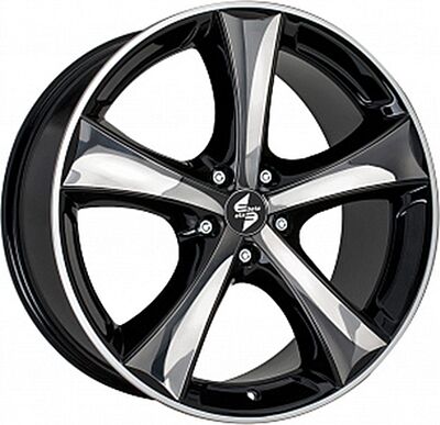 Eta Beta Tettsut 8x17 5x120 ET 34 Dia 72.6 Black Shiny Polish