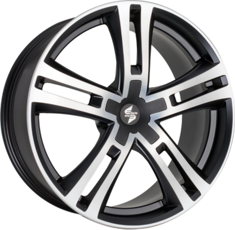 Eta Beta Uriel 9x20 5x114.3 ET 40 Dia 78.1 Black Matt Polish Black Cap