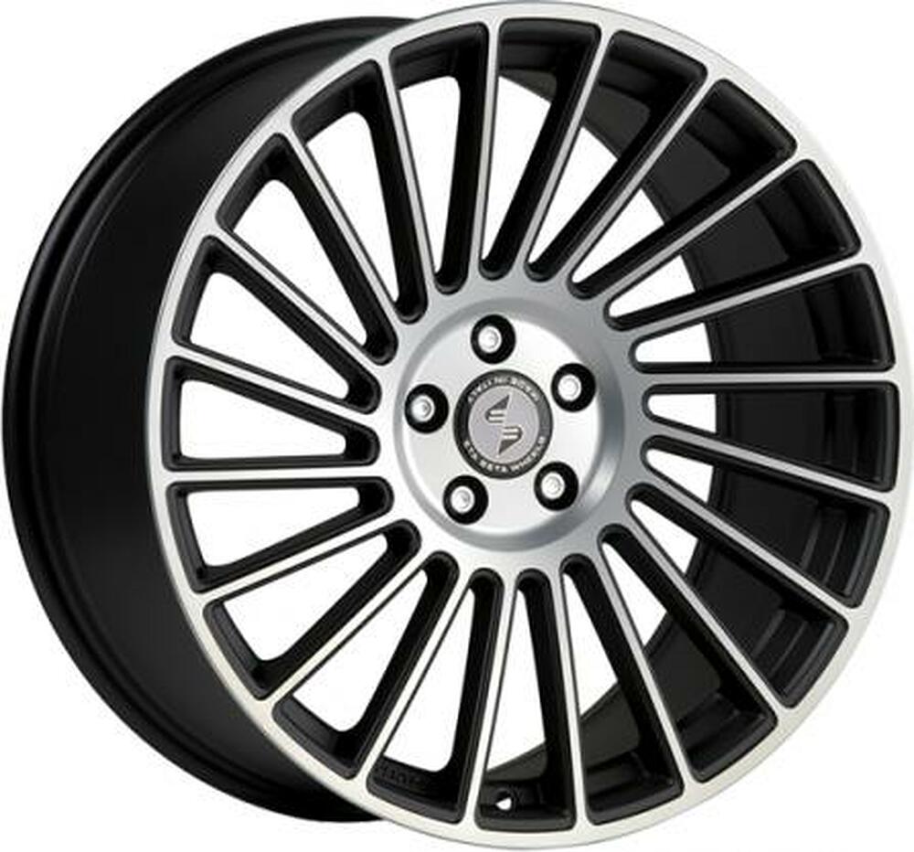 Eta Beta Venti-R 9x19 5x112 ET 38 Dia 78.1 Shiny Black Red Stripe