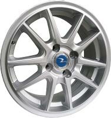 Fly F013 6x14 4x98 ET 38 Dia 58.6 silver