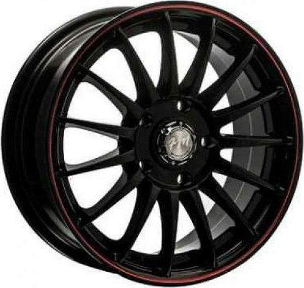 FM Wheels TL1230 6.5x15 5x112 ET 45 Dia 73.1 Matt black + red letter