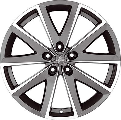 Fondmetal 7600 7.5x17 5x112 ET 30 Dia 66.5 Glossy Titanium Machined