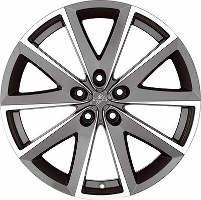 Fondmetal 7600 7.5x17 5x112 ET 42 Dia 67.2 Titanium Polished