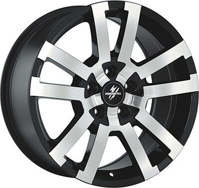 Fondmetal 7700-1 7x16 5x114.3 ET 38 Dia 66.1 Black Polished