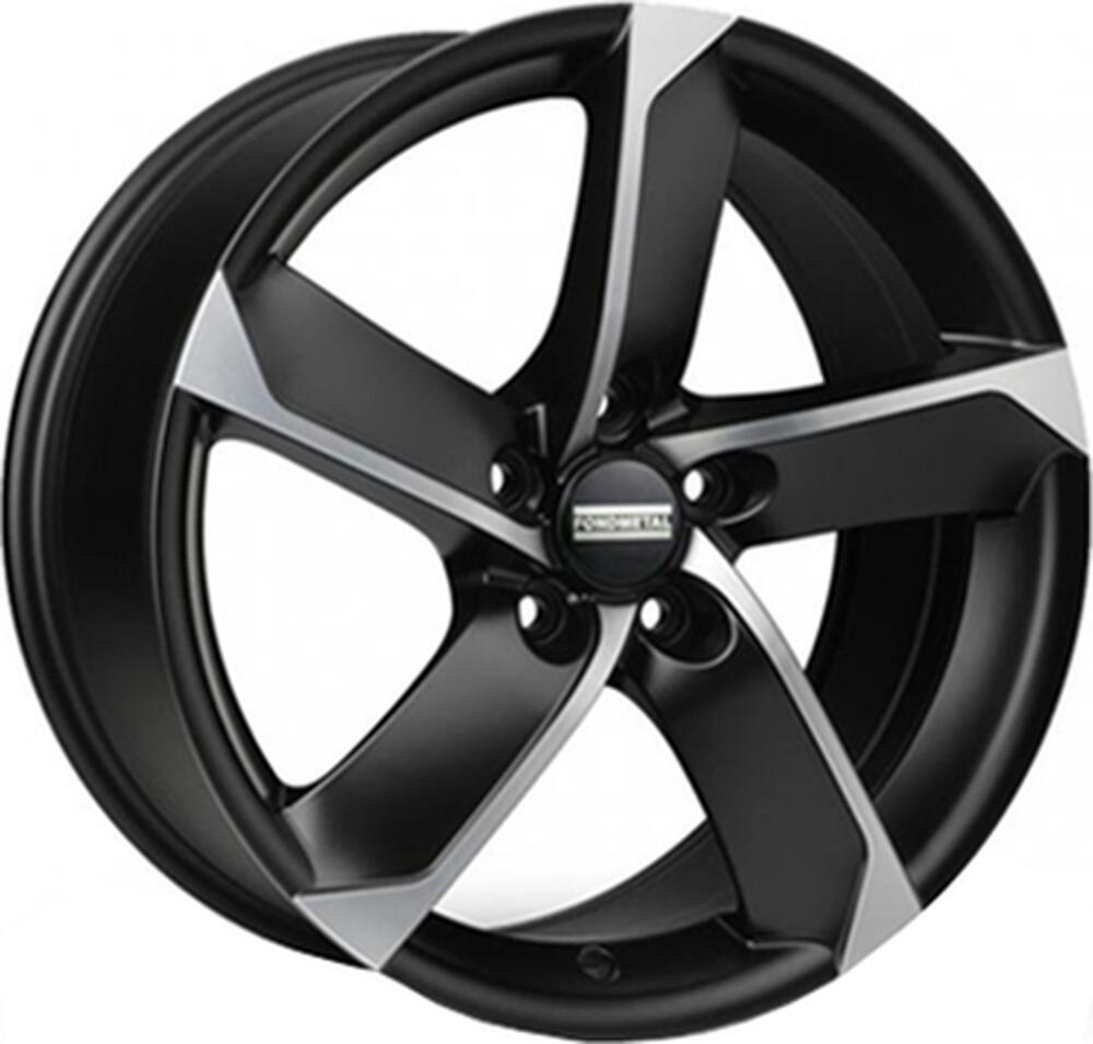 Fondmetal 7900 7.5x17 5x120 ET 35 Dia 72.5 Mat Black Polished