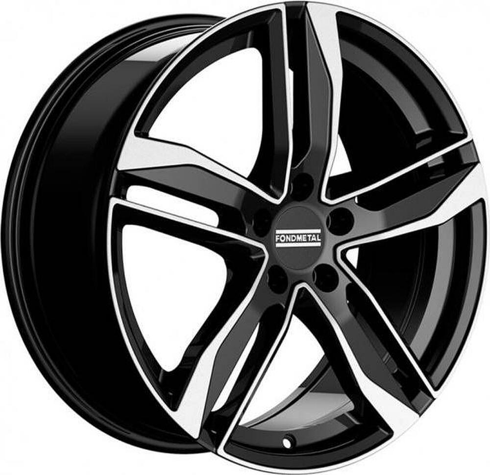 Fondmetal Hexis 8x18 5x112 ET 40 Dia 57.1 Black Glossy Machined