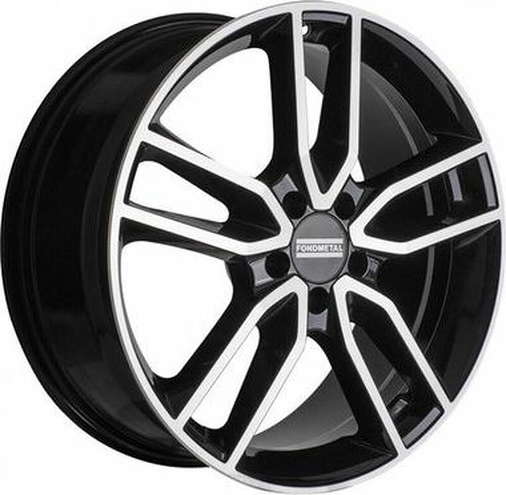 Fondmetal Koros 8x18 5x112 ET 48 Dia 66.5 Gloss Black Machined