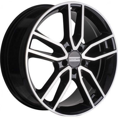 Fondmetal Koros 8x19 5x112 ET 48 Dia 66.5 Glossy Black Machined