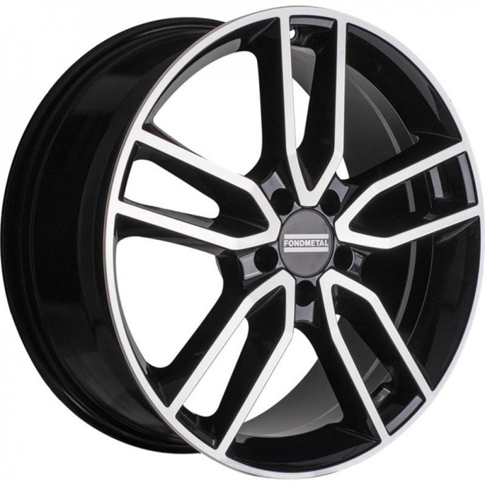 Fondmetal Koros 8x19 5x112 ET 38 Dia 66.5 Glossy Black Machined
