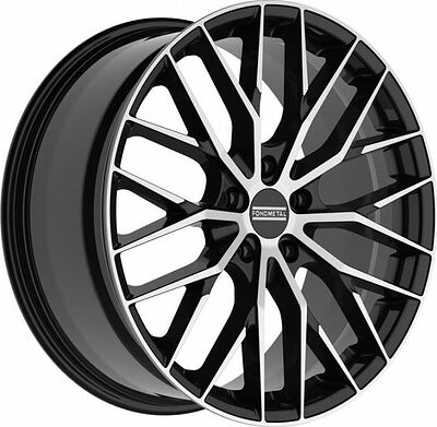 Fondmetal Makhai 8.5x19 5x112 ET 32 Dia 66.5 Glossy Black Machined