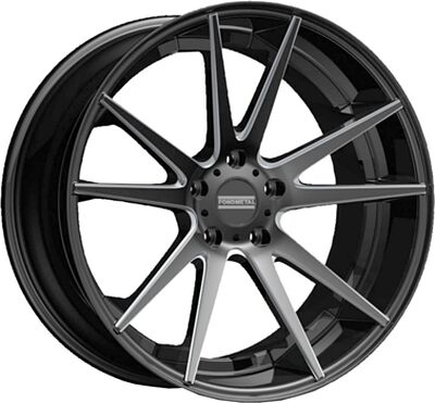 Fondmetal STC10 9x20 5x120 ET 45 Dia 74.1 Matt Titanium Milled