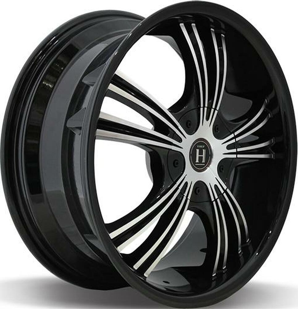 Harp Y-02 7.5x18 5x114.3 ET 40 Dia 72.6 glossy-black__machined-face__glossy-black-lip