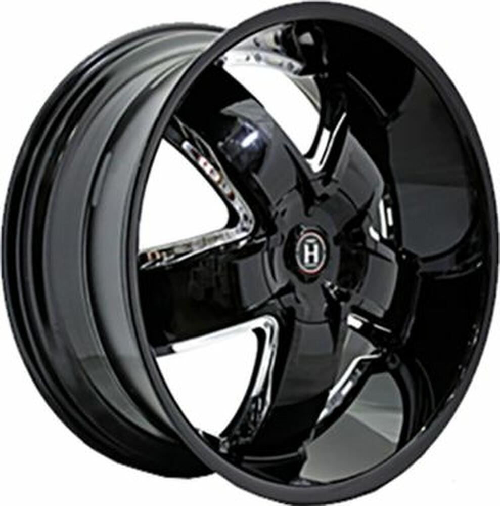 Harp Y-18 9.5x20 6x139.7 ET 15 Dia 108.1 Gloss black with chrome accents