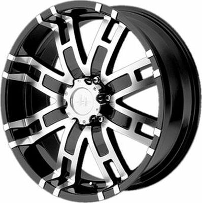 Helo HE835 9.5x22 8x165 ET 18 Dia 125 Black/Machined