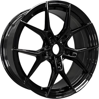 Hengde 5063 8x18 5x112 ET 35 Dia 66 Gloss Black