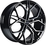 Inch FA8534 8.5x19 5x112 ET 30 Dia 66.6 Gloss Black Machined Face Inch FA8534 8.5x19 5x112 ET 30 Dia 66.6 Gloss Black Machined Face
