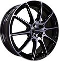 Inch FA8537 6.5x17 5x114.3 ET 50 Dia 64.1 Gloss Black Machined Face
